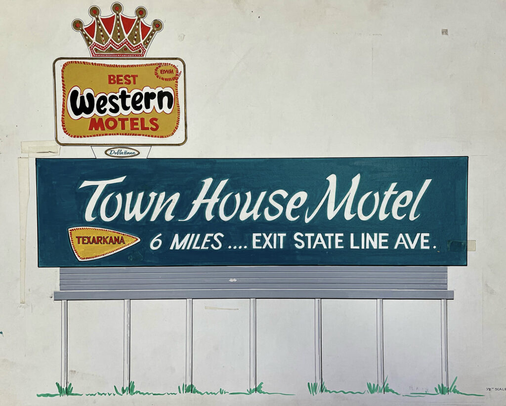 Best Western Motels Sign Proof - State Line Avenue, Texarkana