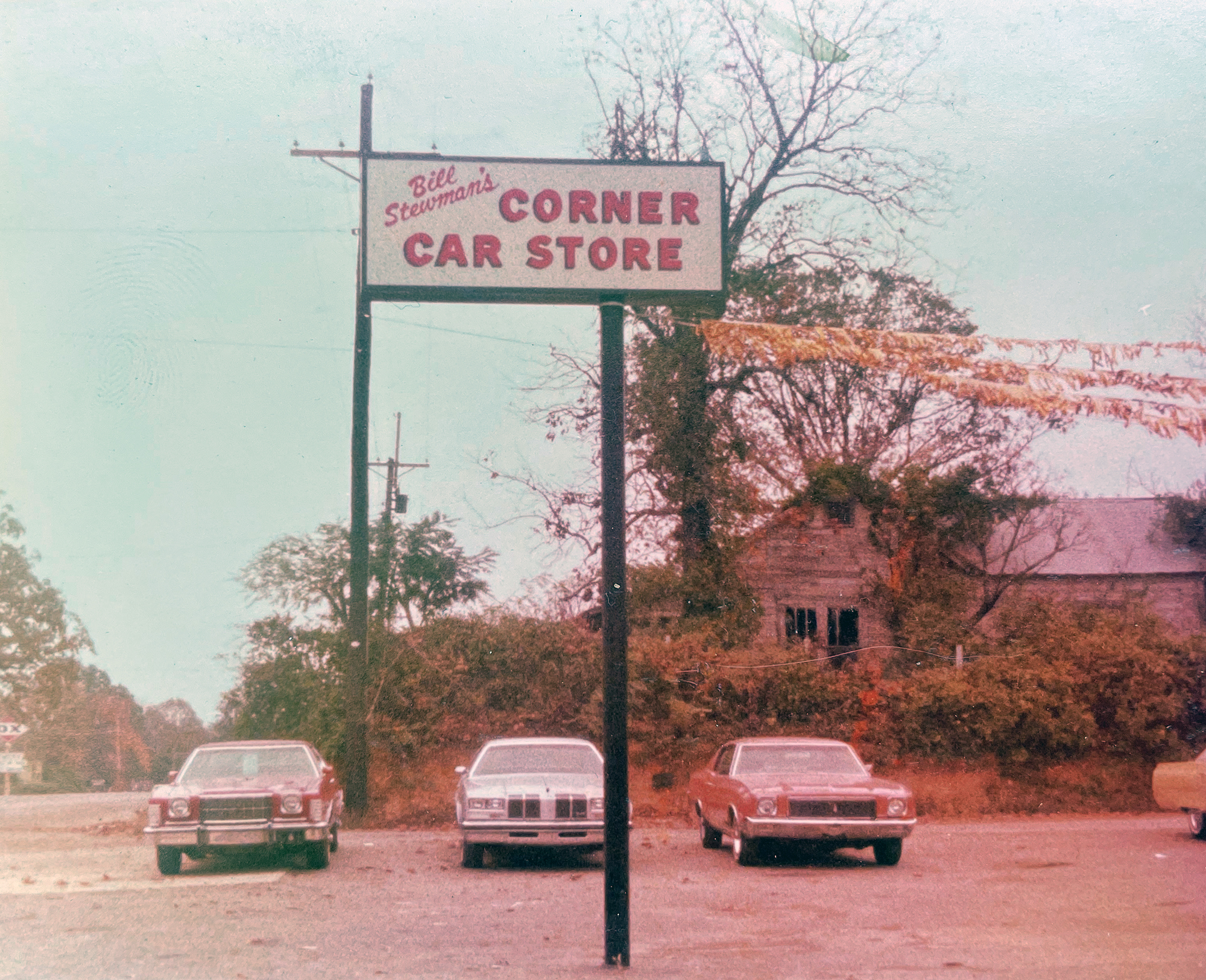 Bill Stewman's Corner Car Store Sign - Texarkana