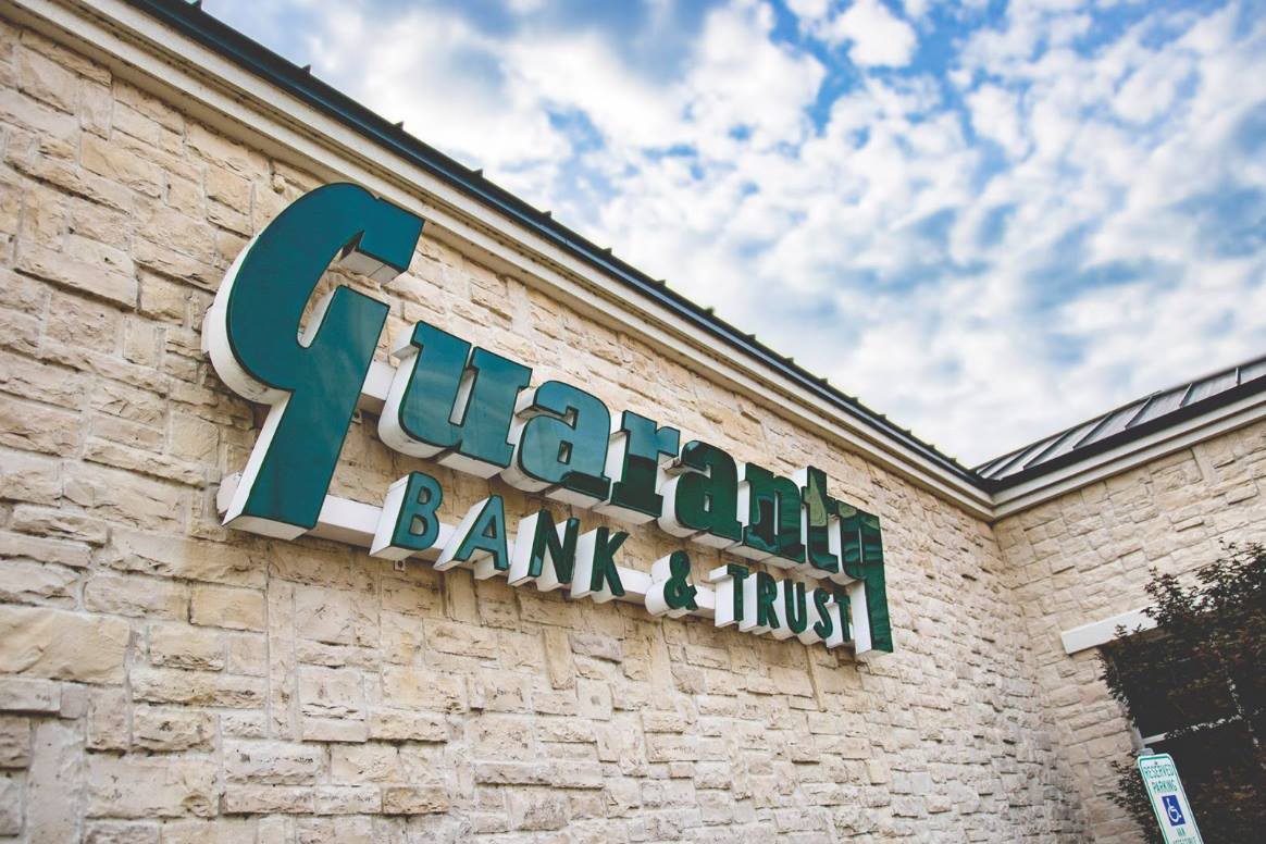 Internally Lighted Channel Letters for Guaranty Bank in Texarkana, TX & Texarkana, AR