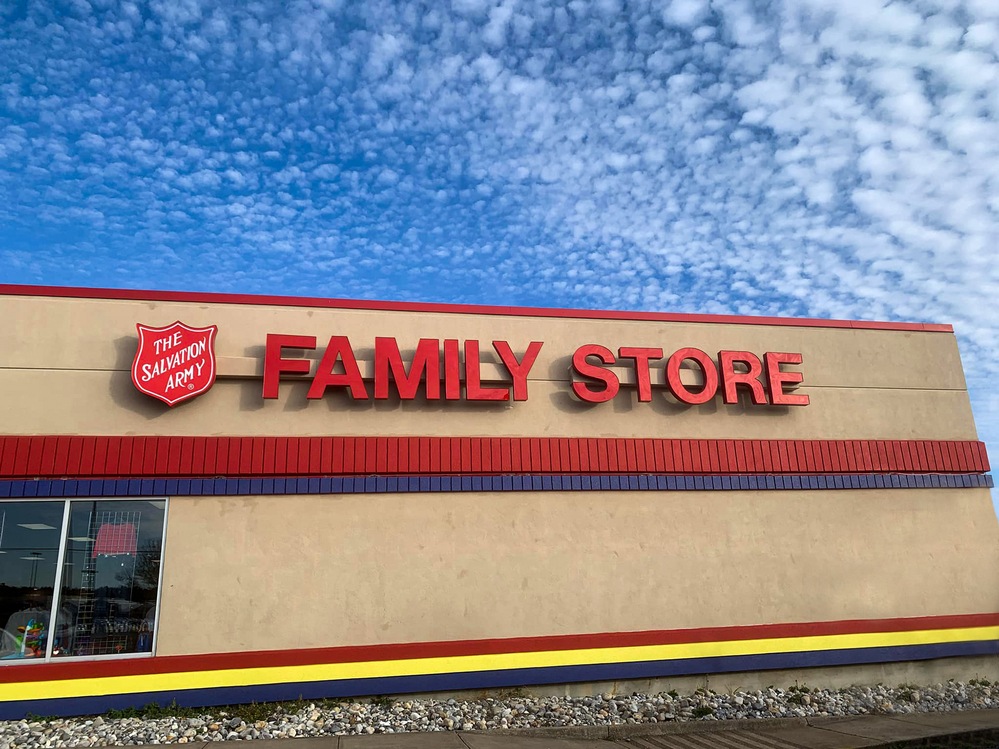 Internally Lighted Channel Letters for Salvation Army Family Store in Texarkana, Tx
