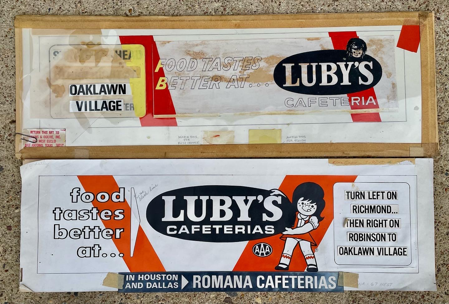Luby's Cafeteria Billboard Proof - Texarkana, Texas