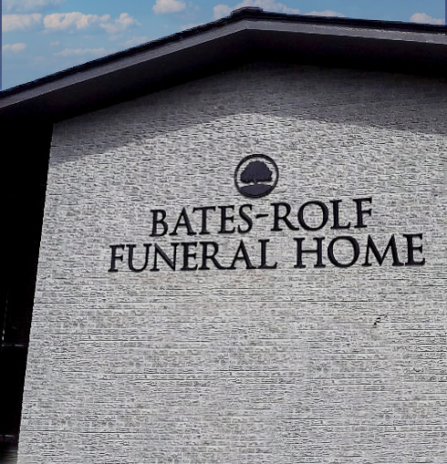 Bates-Rolf Funeral Home Flat-Cut Metal Letters